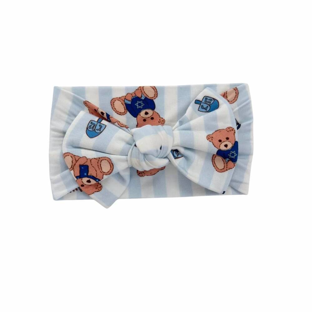 NEW IN MY JAMMERS kids hanukkah bears headband in blue